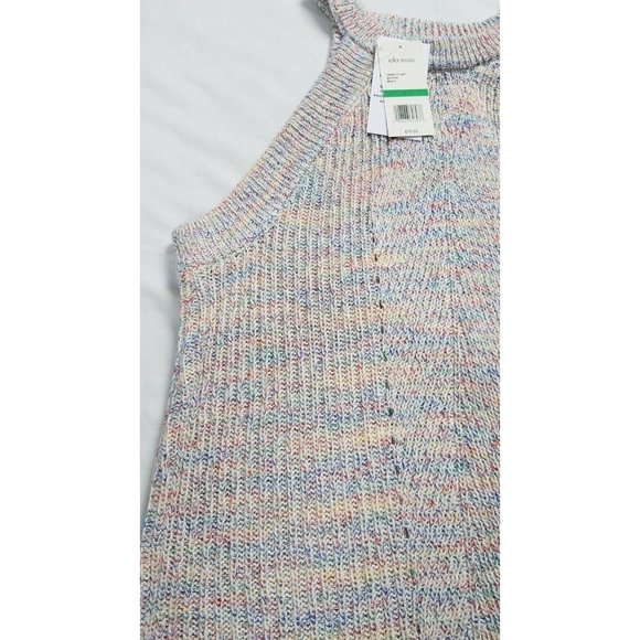 Ella Moss Sz. L Margie Stylish Cable Pattern Design Sweater Tank Top NWT - Picture 4 of 9